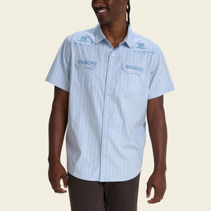 Crosscut Deluxe Snapshirt - Surfbird Sky Oxford Dobby