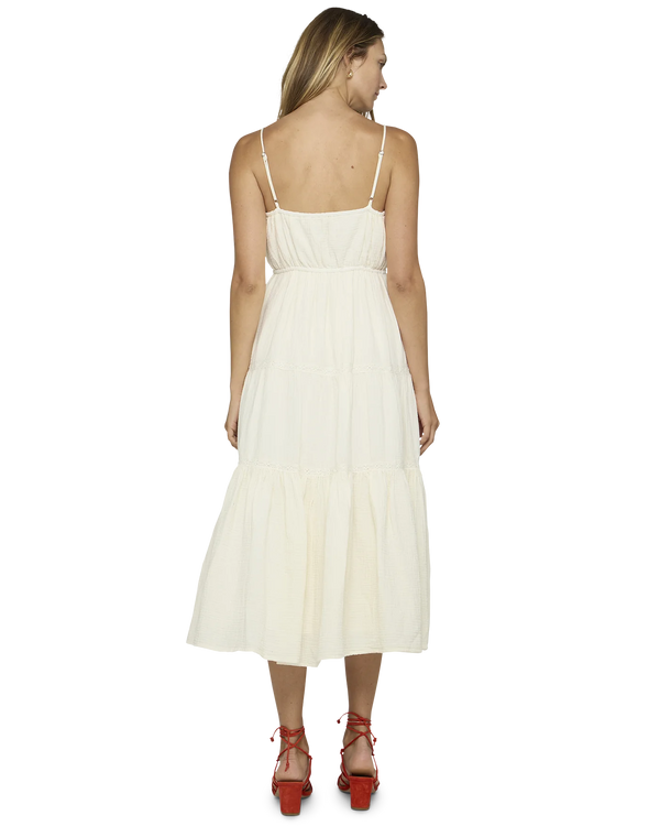 Daphne Lace Trim Button Up Dress