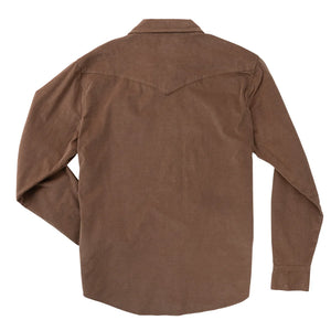 Wyatt Pearl Snap Corduroy Shirt - Brown