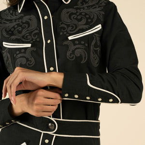 Calamity Pearl Snap Long Sleeve Shirt