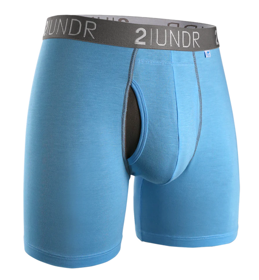 2UNDR Swing Shift Boxer Brief - Light Blue (6" inseam)