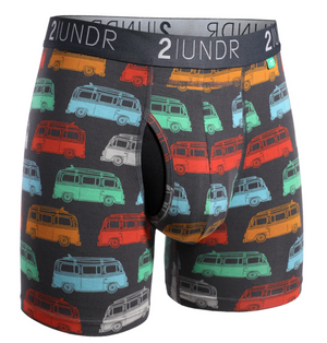 2UNDR Swing Shift Boxer Brief - Surf Bus (6" inseam)