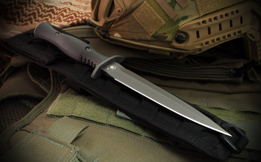 SPARTAN HARSEY DAGGER BLK/BLK W/ BLK KYDEX