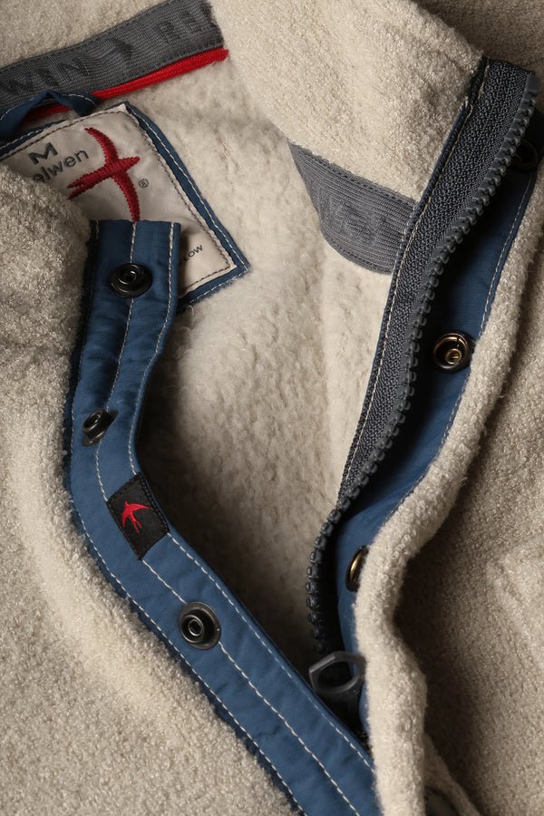 Terry Snap - Zip Mock : Biscuit