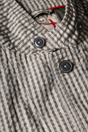 The Tropical Trap Blazer - Sand/Grey Seersucker