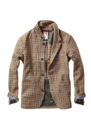 Heritage Trap Blazer : Camel Guncheck