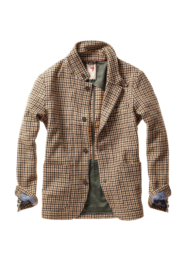 Heritage Trap Blazer : Camel Guncheck