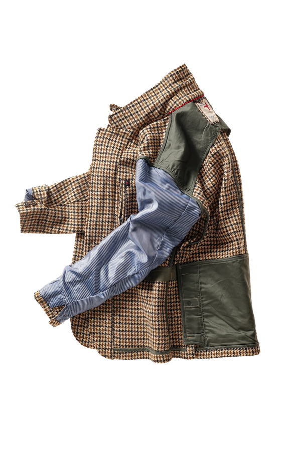 Heritage Trap Blazer : Camel Guncheck