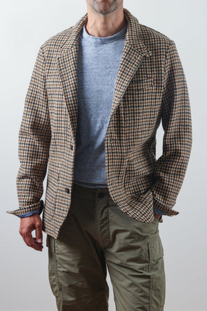 Heritage Trap Blazer : Camel Guncheck