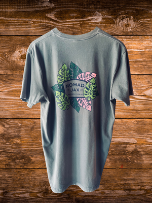 Nomad Jax Palms Tee - Washed Royal Pine