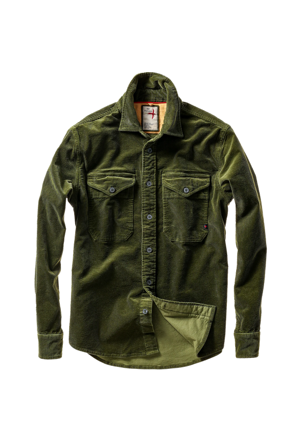 Utility Workshirt : DK Moss Cord