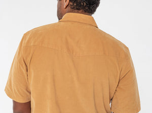 SS Corduroy Pearl Snap - Irish Coffee