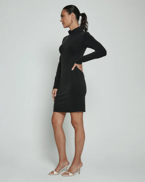 Rev Turtleneck Dress - Onyx