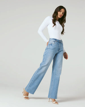 Gwen Wide Leg Pant -Light Blue