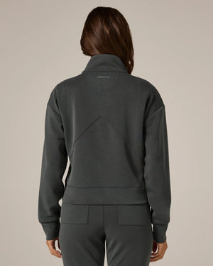 Rev Crop Quarter Zip - Basil