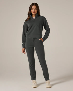 Rev Crop Quarter Zip - Basil