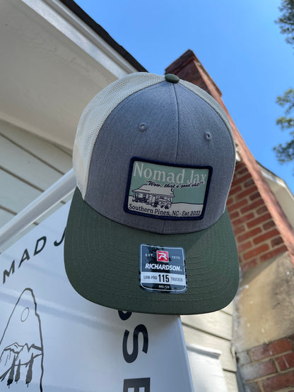 "Wow, that's good shit!" Trucker Hat - Heather/Birch/Army Olive