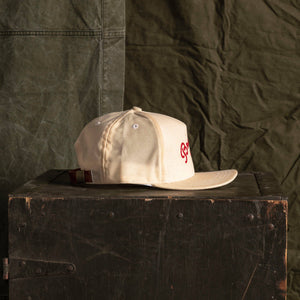 Chainstitch Camper Hat - Oatmeal/Red