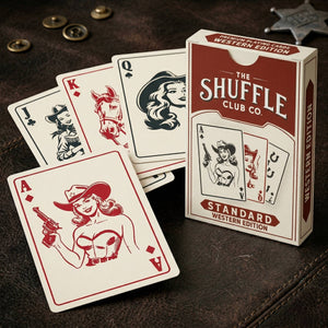Western Playing Cards – Vintage Cowboy Deck with Custom Western Art & Premium Stock