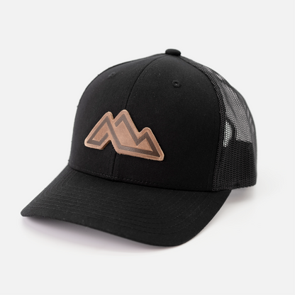 Mountain Icon Hat: Heather Gray/White