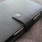 Bucksaw Refillable Black Leather Journal