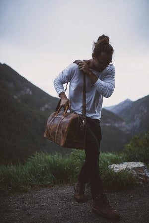 30L Weekender Duffel: Antique Brown