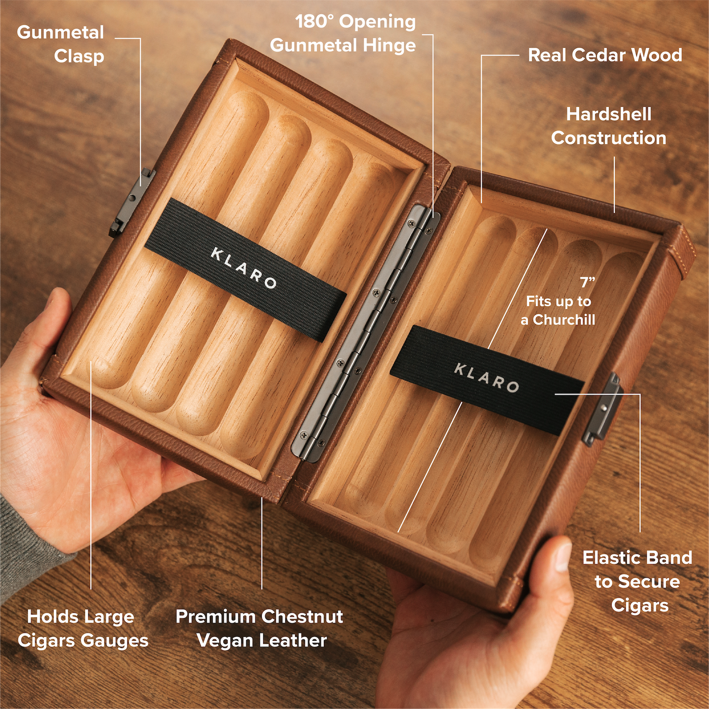 Maxwell 8-Cigar Travel Case