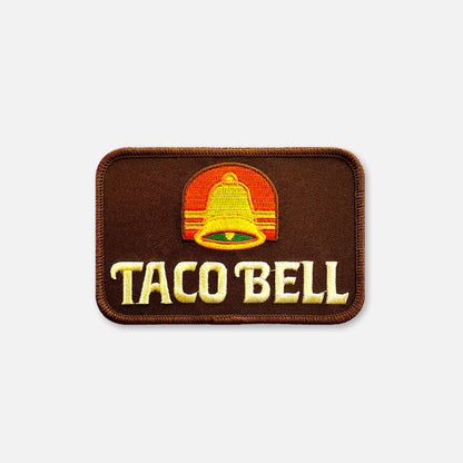 SMALL SIZE VINTAGE TACO BELL PATCH: Brown