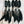 Hand Dyed Bandanas With Leather Slides : Black