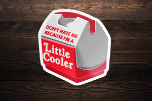 Don't Hate Me I'm A Little Cooler Vinyl Sticker