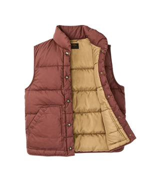 Women's Heritage Cotton Down Vest - Smoked Paprika