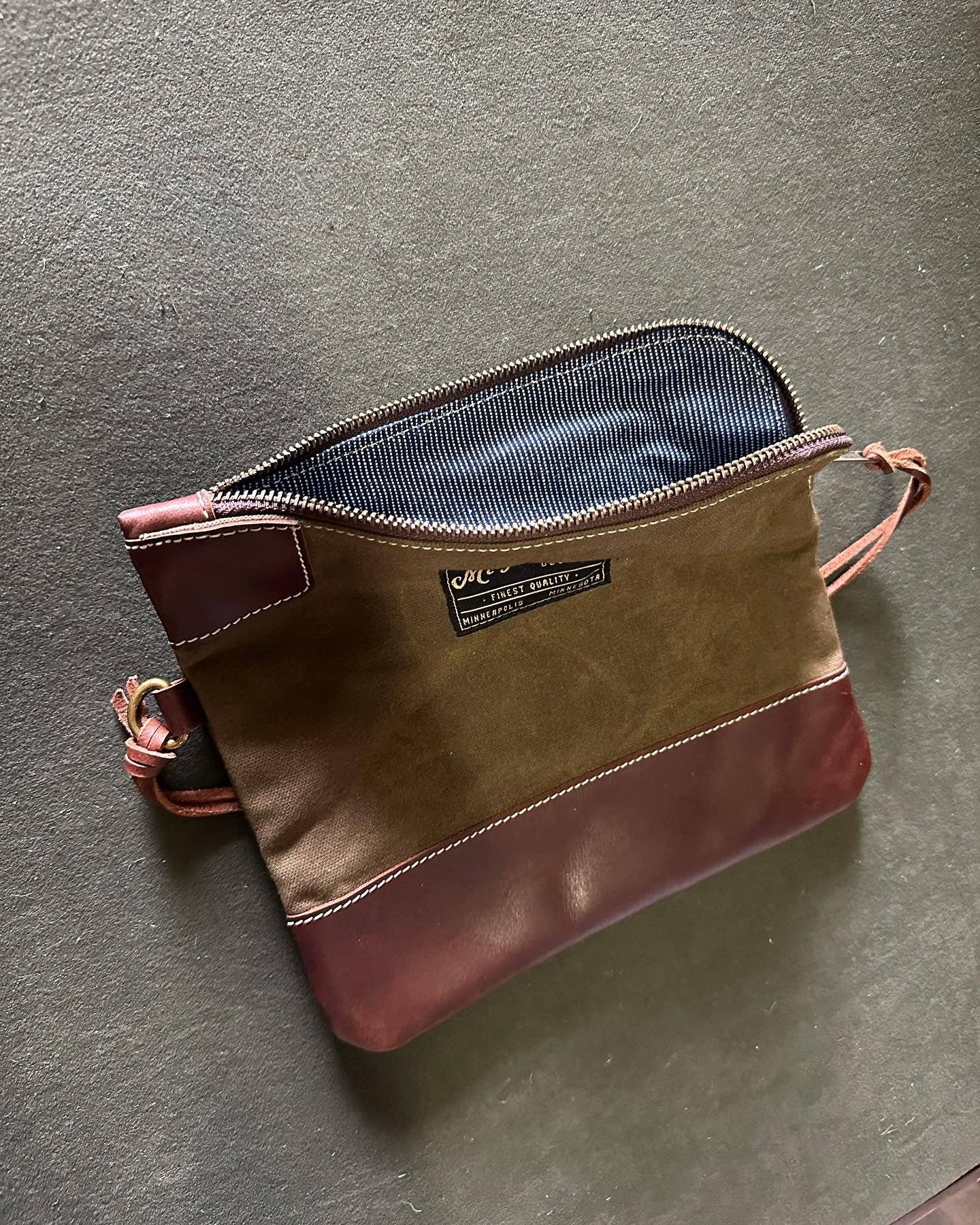 Essentials Bag: Green/Brown