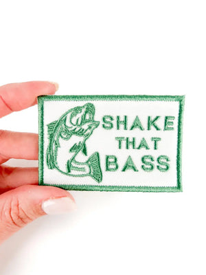 Shake That Bass Embroidered Iron-On Patch