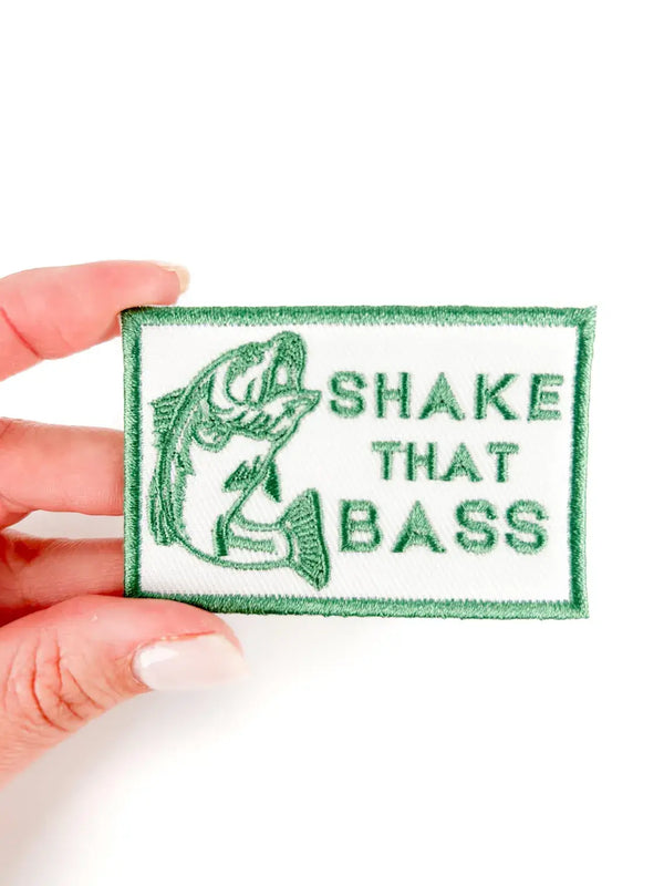 Shake That Bass Embroidered Iron-On Patch