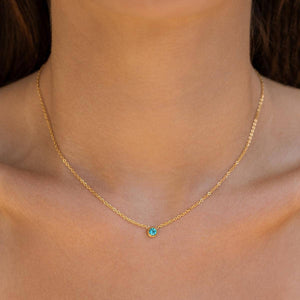 Star Stone Necklace: Opal
