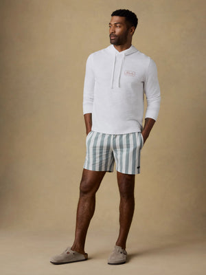 All Day Trunk (6") - Sage Awning Stripe