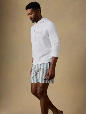 All Day Trunk (6") - Sage Awning Stripe