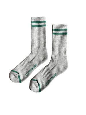 EXTENDED Boyfriend Socks : Lt. Grey