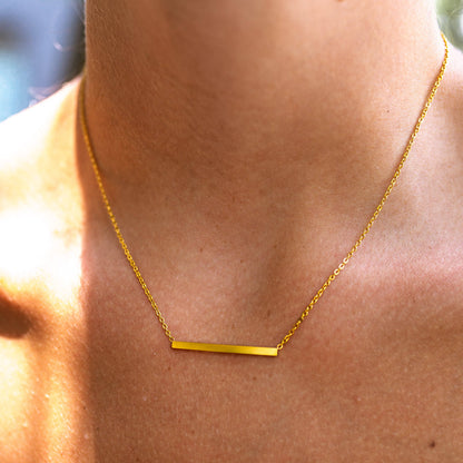Harmony Bar Necklace: Gold