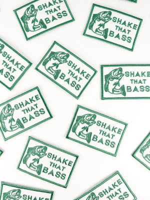 Shake That Bass Embroidered Iron-On Patch