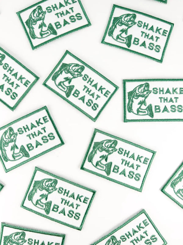 Shake That Bass Embroidered Iron-On Patch