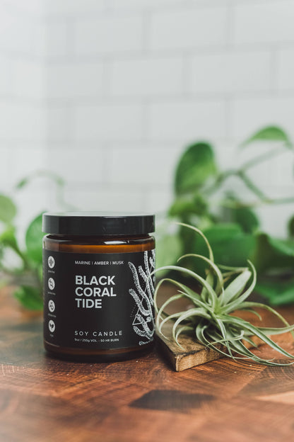 Soy Candle - Black Coral Tide
