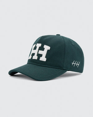Letterman Hat: Forest Green