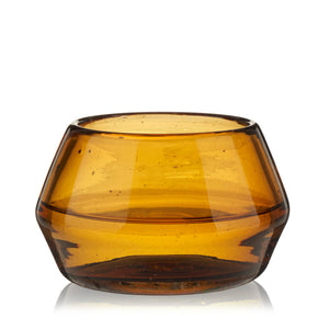 Amber Tequila Copita Handmade Recycled Glass