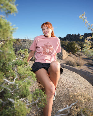 Smokey Logo Women's Short Sleeve Boxy Tee: Bloom