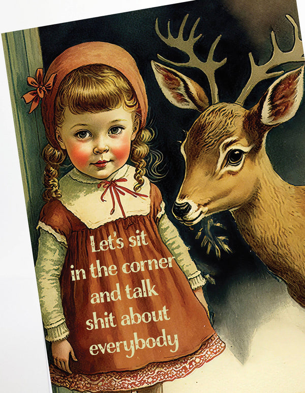 Let's Talk Shit Greeting Card