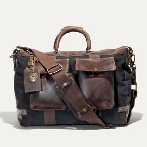 Canvas & Leather Duffle Bag