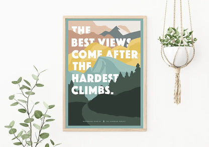 Hardest Climb - 12x16 Poster