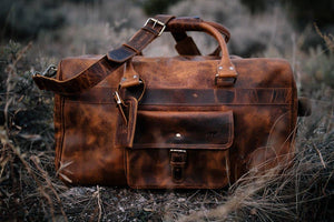 60L Weekender Duffel: Antique Brown