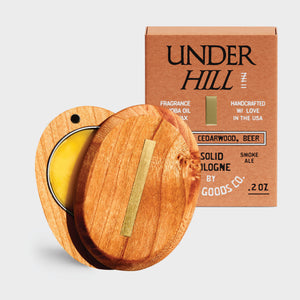 Underhill Solid Cologne – Tobacco, Cedar & Ale